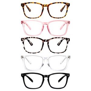 5 Pack Blue Light Blocking Reading Glasses