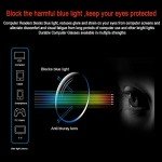 Computer Glasses with UV Protection - 2 Pack Black