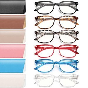6 Pack Blue Light Reading Glasses for All
