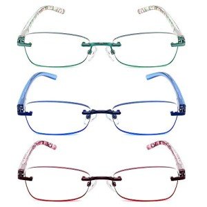 3 Pack Blue Light Blocking Reading Glasses for Women