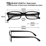 Kerecsen 4 Pack Lightweight Reading Glasses for All