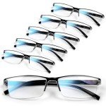 Gaoye Mens Blue Light Blocking Reading Glasses - 6 Pack