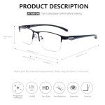 2 Pack Progressive Multifocus Reading Glasses for Men