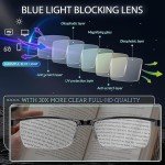 Gaoye Mens Blue Light Blocking Reading Glasses - 6 Pack