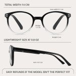 Blue Light Blocking Reading Glasses - 3 Pack