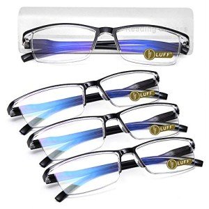 LUFF 4Pcs Lightweight Anti-Blue Ray Reading Glasses