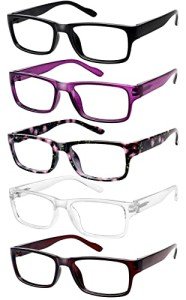 5 Pack Blue Light Blocking Reading Glasses