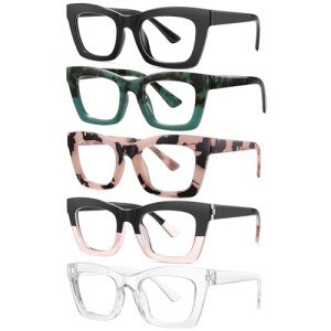 ZEHEXA Blue Light Blocking Reading Glasses 5 Pack