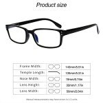 Kerecsen Blue Light Blocking Reading Glasses 6 Pack