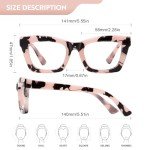 ZEHEXA Blue Light Blocking Reading Glasses 5 Pack