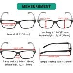 Eyekepper 5 Pack Classic Men's Reading Glasses +1.50