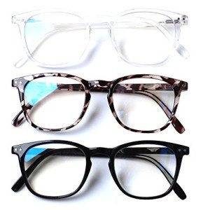 3-Pack Blue Light Blocking Reading Glasses