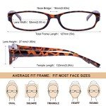 Stylish Women's 4-Pack Reading Glasses, 3.50 Strength