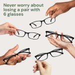 Gaoye 6 Pack Blue Light Reading Glasses