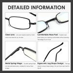 3 Pack Slim Pocket Reading Glasses with Case