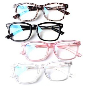 4 Pack Blue Light Blocking Reading Glasses