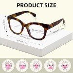 Oversized Retro Blue Light Blocking Reading Glasses