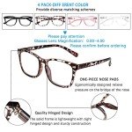 4 Pack Blue Light Blocking Reading Glasses