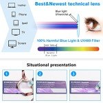 KoKoBin 3-Pack Women's Blue Light Blocking Glasses