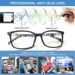 5 Pack Stylish Blue Light Blocking Reading Glasses