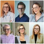 AMOMOMA 3 Pack Retro Blue Light Reading Glasses