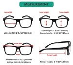 Eyekepper 5-Pack Oversized Square Reading Glasses