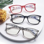 5 Pack Stylish Blue Light Blocking Reading Glasses