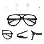AMOMOMA 3 Pack Retro Blue Light Reading Glasses
