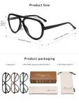 AMOMOMA 3 Pack Retro Blue Light Reading Glasses