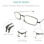 Blue Light Blocking Glasses with Cases - 1.75X