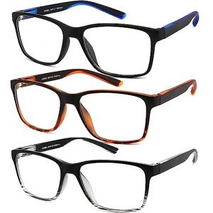 Men's Blue Light Blocking Reading Glasses - 3 Pack