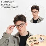 4 Pack Blue Light Blocking Reading Glasses 1.75