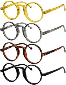 Eyekepper 4-Pack Round Reading Glasses +3.50