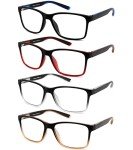 Men's 4-Pack Stylish Blue Light Reading Glasses