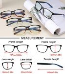 Men's 4-Pack Stylish Blue Light Reading Glasses