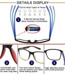 Men's 4-Pack Stylish Blue Light Reading Glasses
