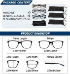 Men's Blue Light Blocking Reading Glasses - 3 Pack