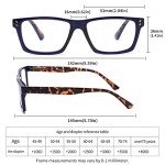 Blue Light Blocking Reading Glasses - 5 Pack