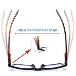 Blue Light Blocking Reading Glasses - 5 Pack