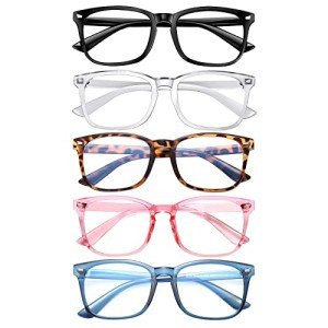 5 Pack Blue Light Blocking Reading Glasses