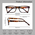 5 Pack Blue Light Blocking Reading Glasses