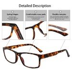 5 Pack Blue Light Blocking Reading Glasses