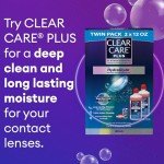 Clear Care Plus Cleaning Solution Twin Pack, 12 Oz