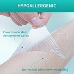 Dimora Transparent Film Dressing 50 Packs, Waterproof Adhesive Clear Bandages 4 in x 5 in, Wound Cover for IV Shield, Tattoo Aftercare Bandage(FSA/HSA Approved))