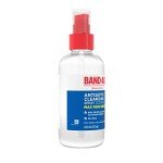 Band-Aid Brand Antiseptic Cleansing Spray, First Aid Antiseptic Spray Relieves Pain & Kill Germs, with Benzalkonium Cl Wound Antiseptic & Pramoxine HCl Topical Analgesic, 2 x 8 fl. oz