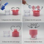 Vastsoon Cute Travel Contact Lens Case and Cleaner