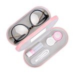 Pink 2-in-1 Contact Lens and Glasses Case
