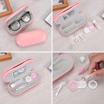 Pink 2-in-1 Contact Lens and Glasses Case