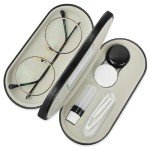 Portable 2-in-1 Contact Lens and Glasses Case
