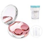 Portable Contact Lens Travel Kit with Cleaner Tools